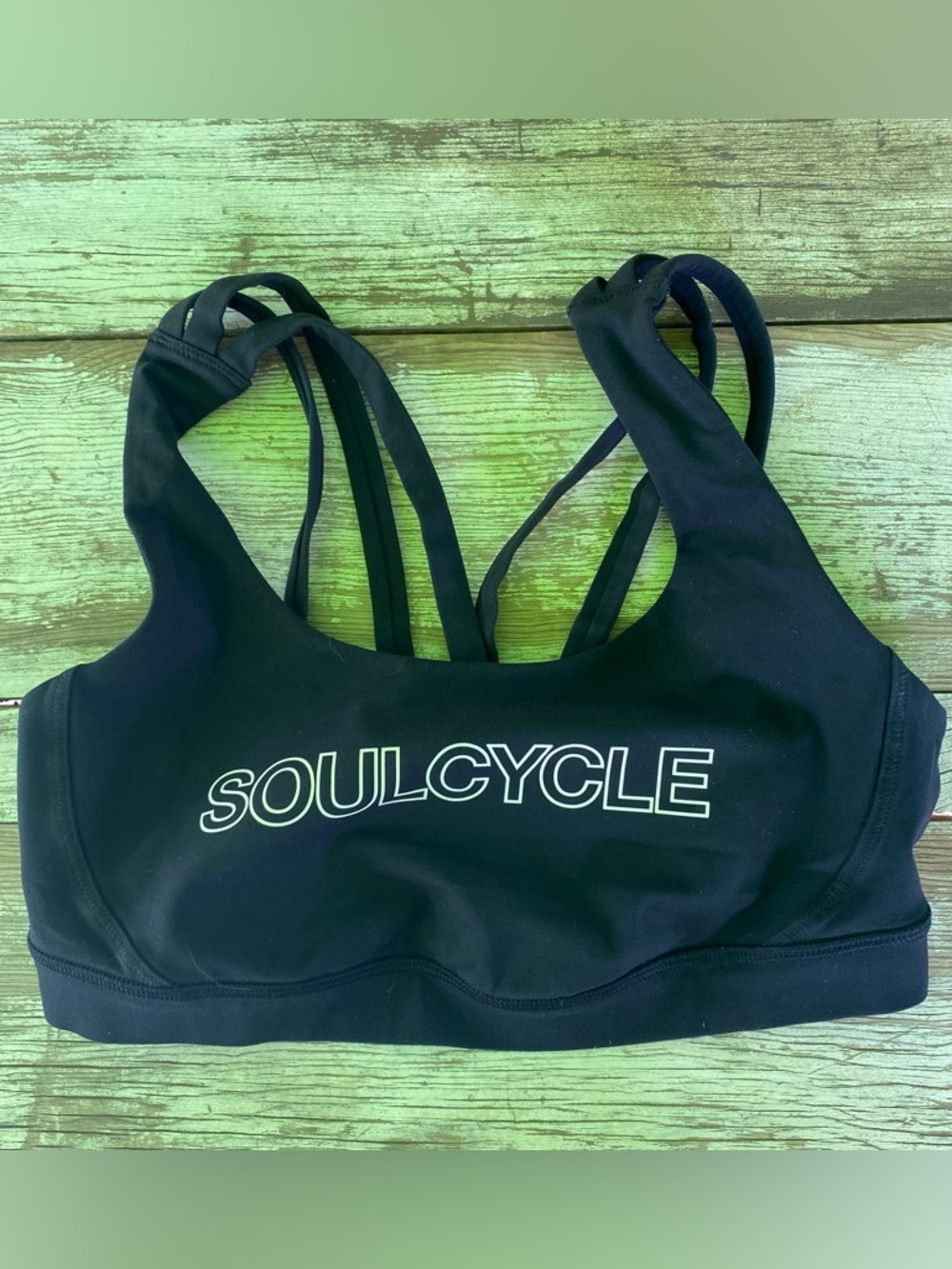Black Lululemon Athletica Soul Cycle exercise bra, Small